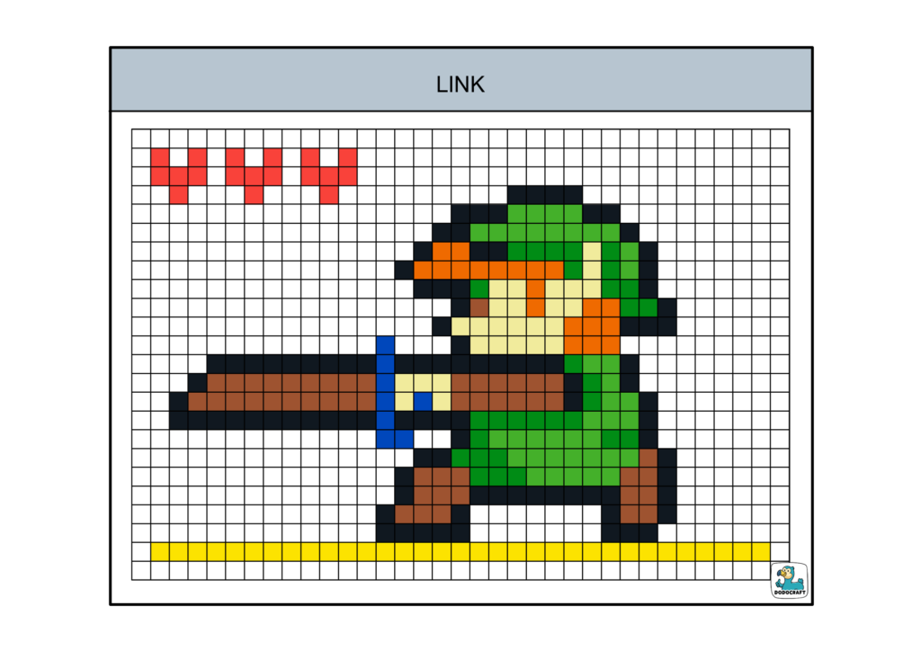 Zelda pixel art dodocraft