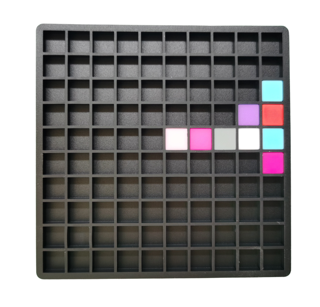 6 minis grilles en silicone 10×10