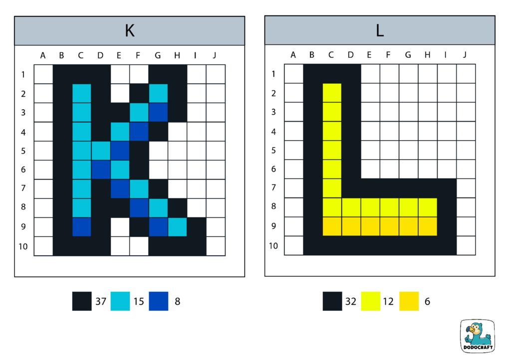 Pixel Art K-L