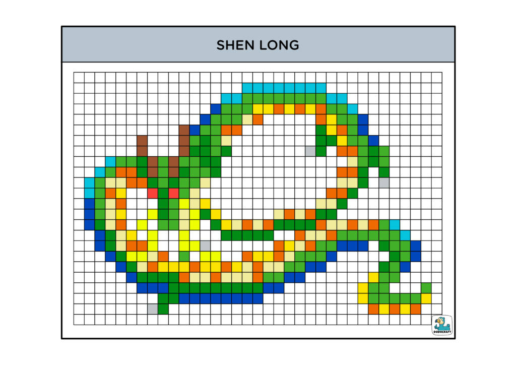 Pixel art Shen Long