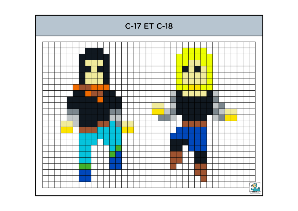 Pixel Art C-17 et C-18