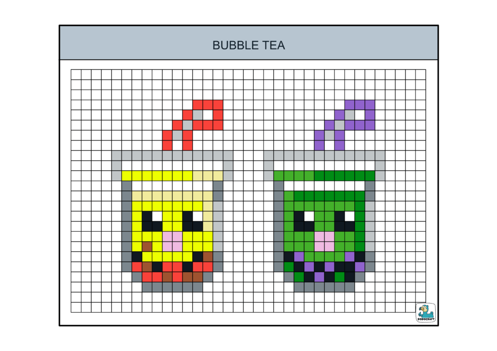 Modèles Kawaii Bubble Tea