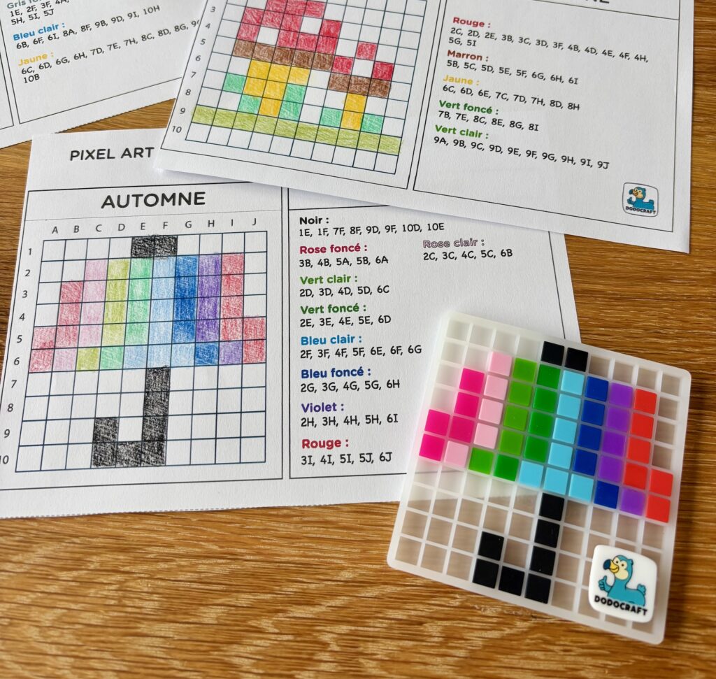 Riproduzione pixel art in classe