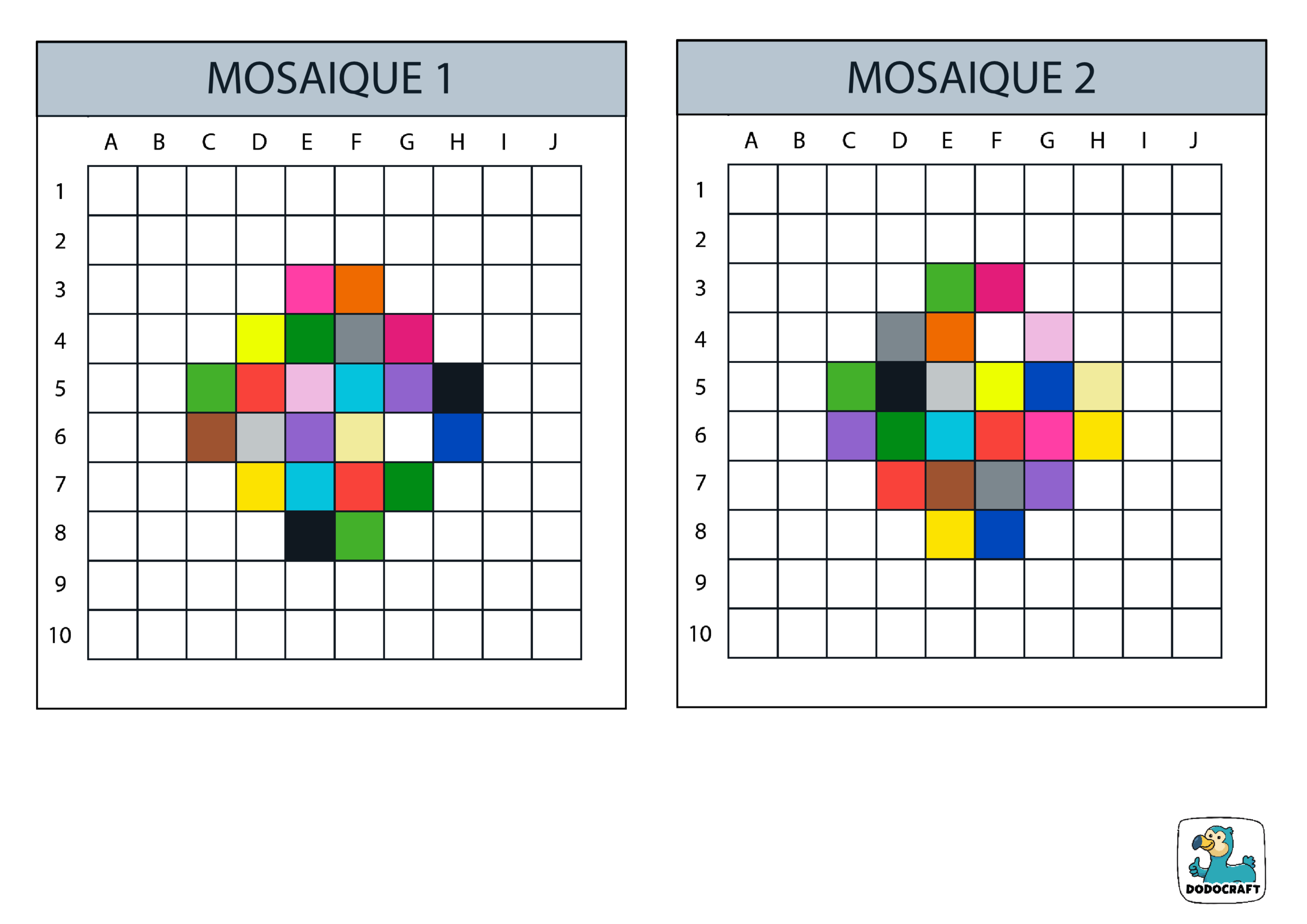 Mosaïques faciles