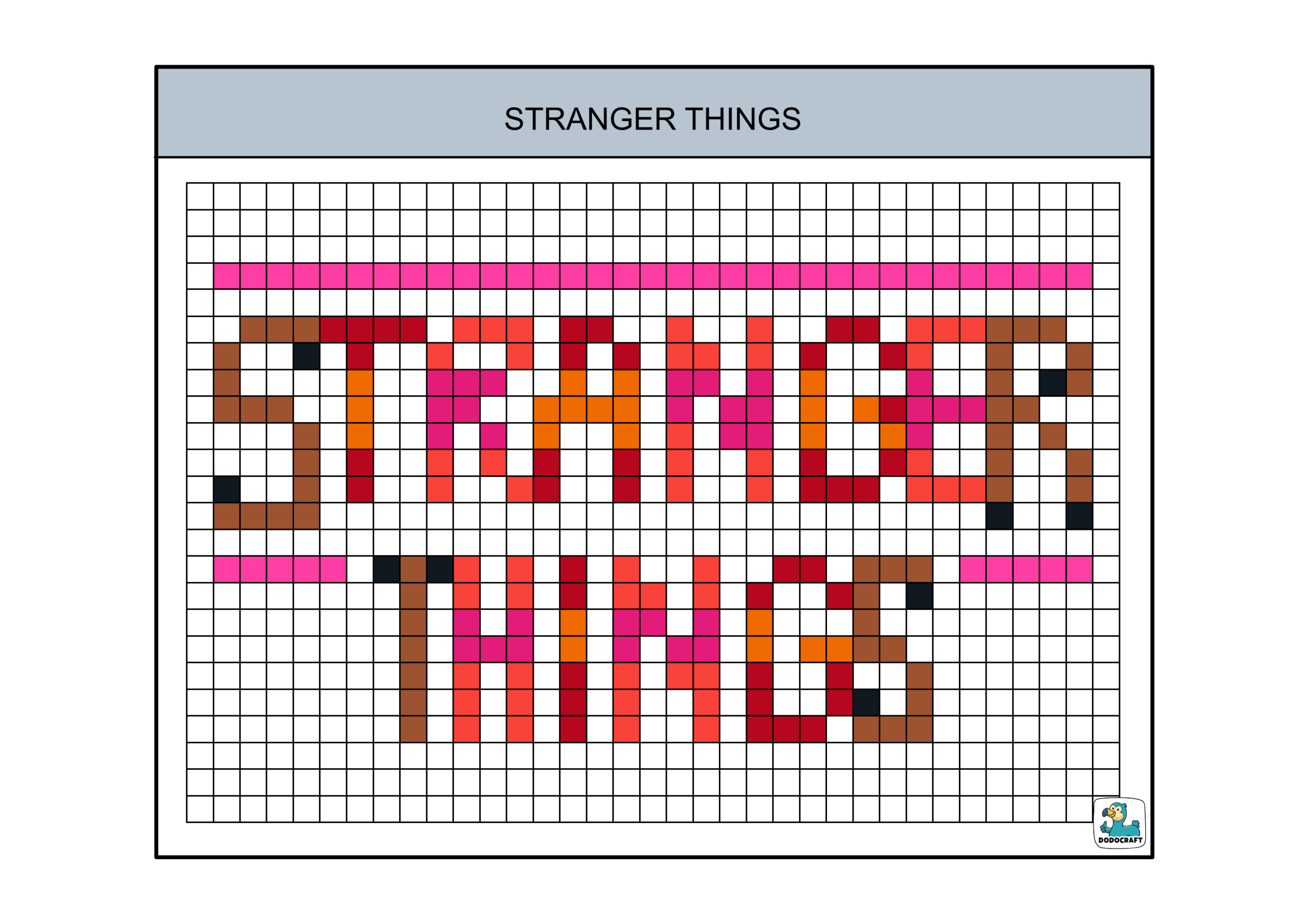 Stranger Things pixel Art